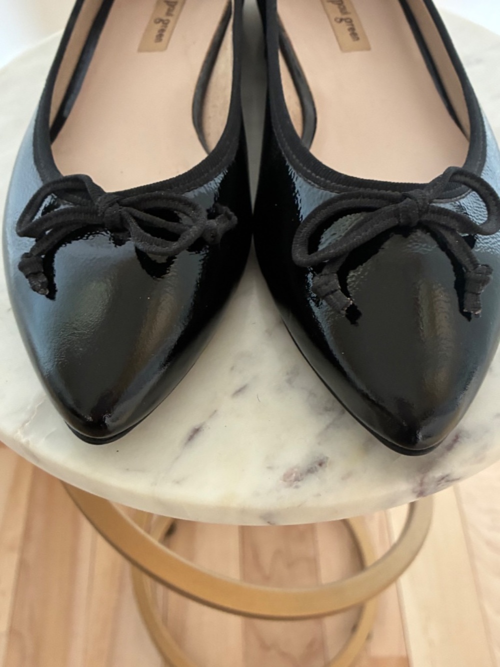 Paul Green black patent ballerina flats - Picture 7 of 9